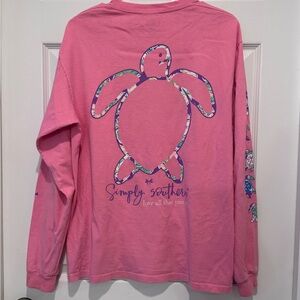 Simply Southern pink tee